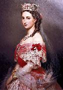 Franz Xaver Winterhalter Portrait of Charlotte of Belgium Germany oil painting artist